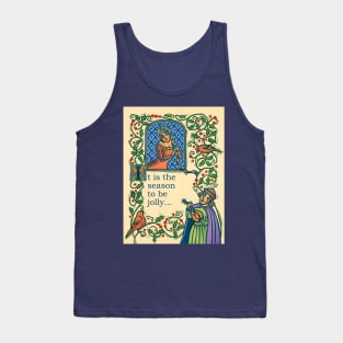 Medieval Minstrel Christmas Tank Top